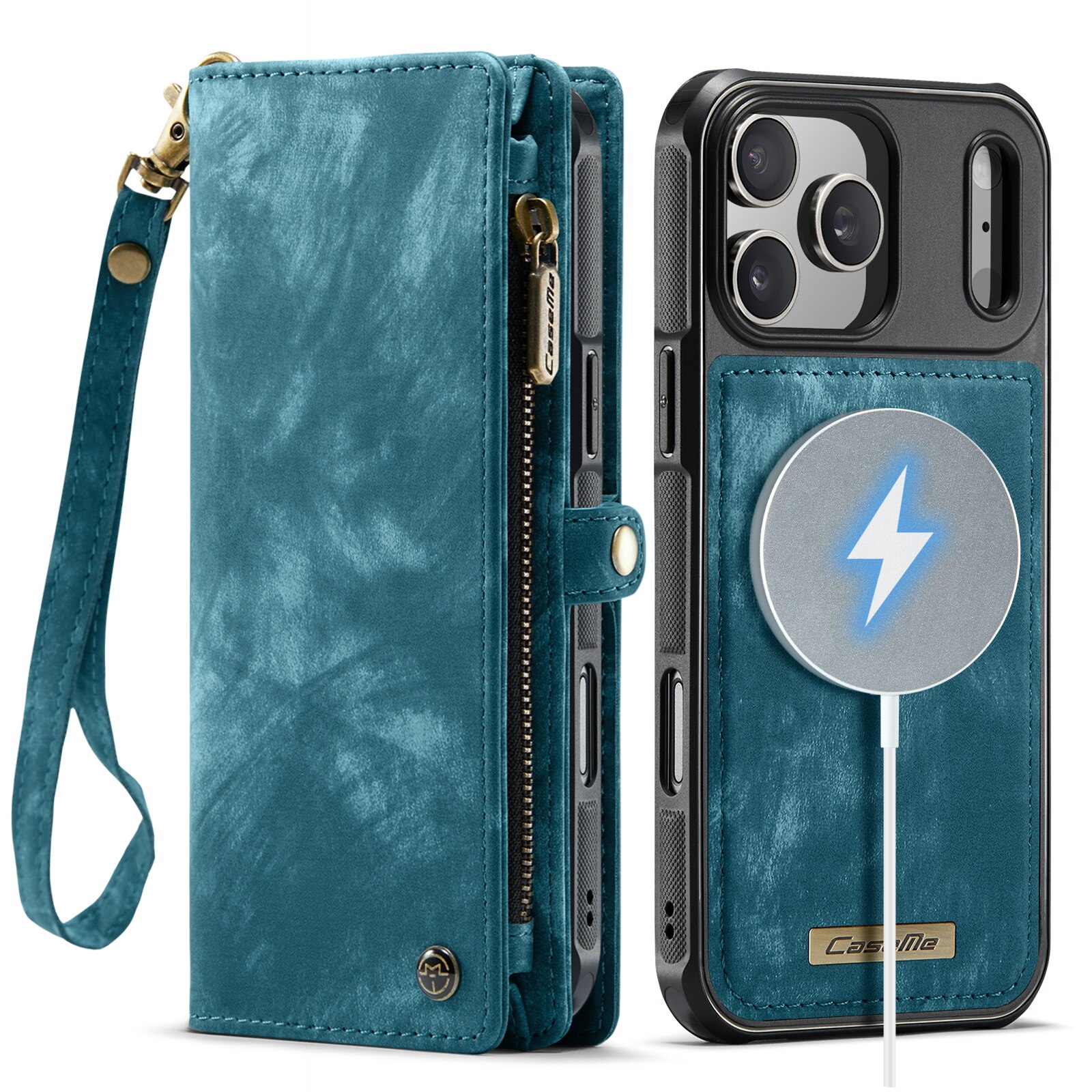 Multi-slot Hoesje iPhone 17 Pro Blauw