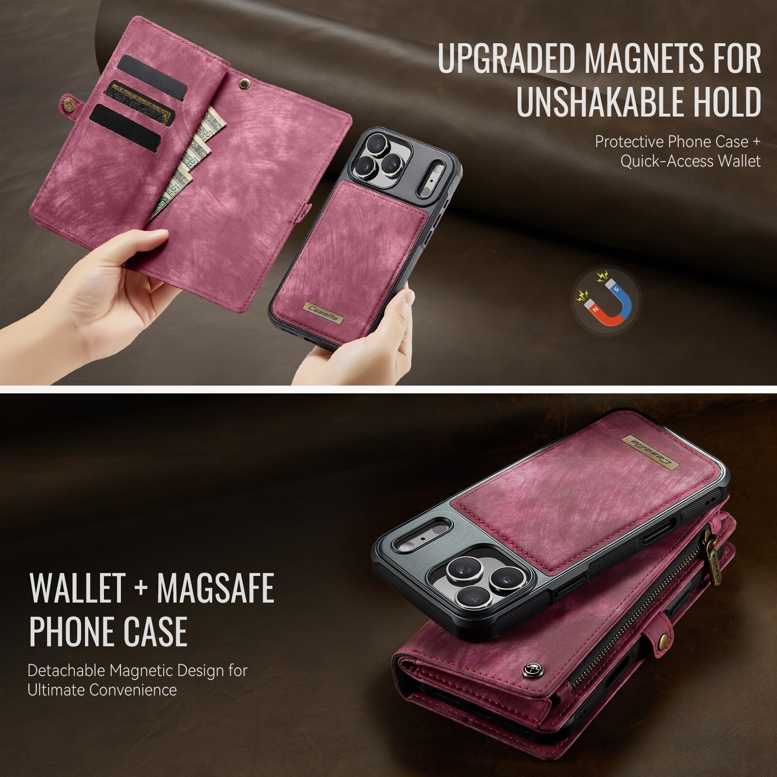 Multi-slot Hoesje iPhone 17 Pro Rood