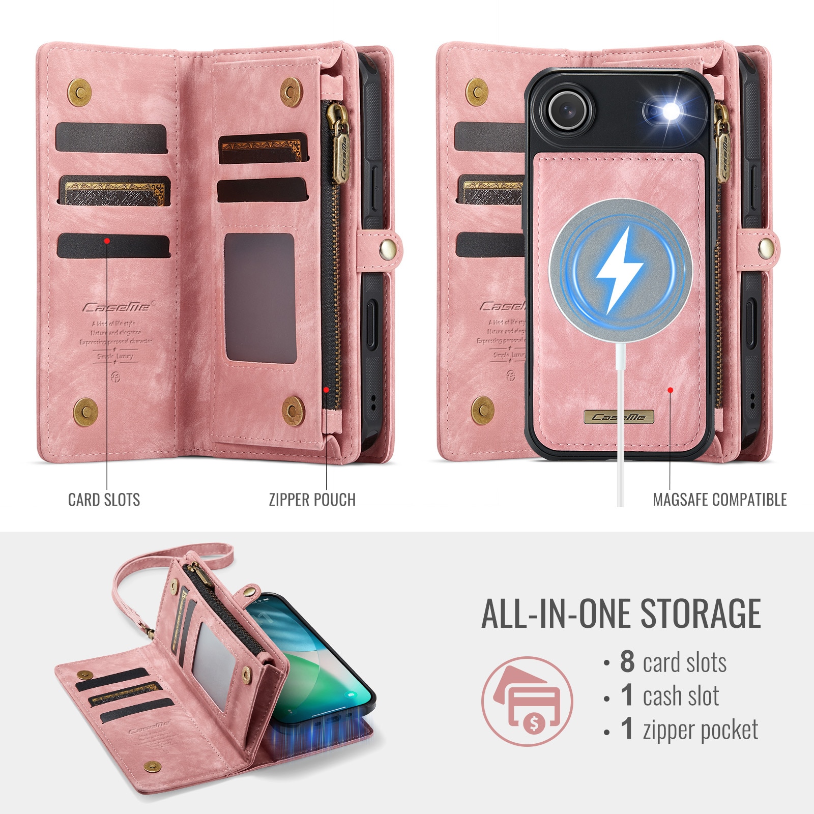 Multi-slot Hoesje iPhone Air Roze
