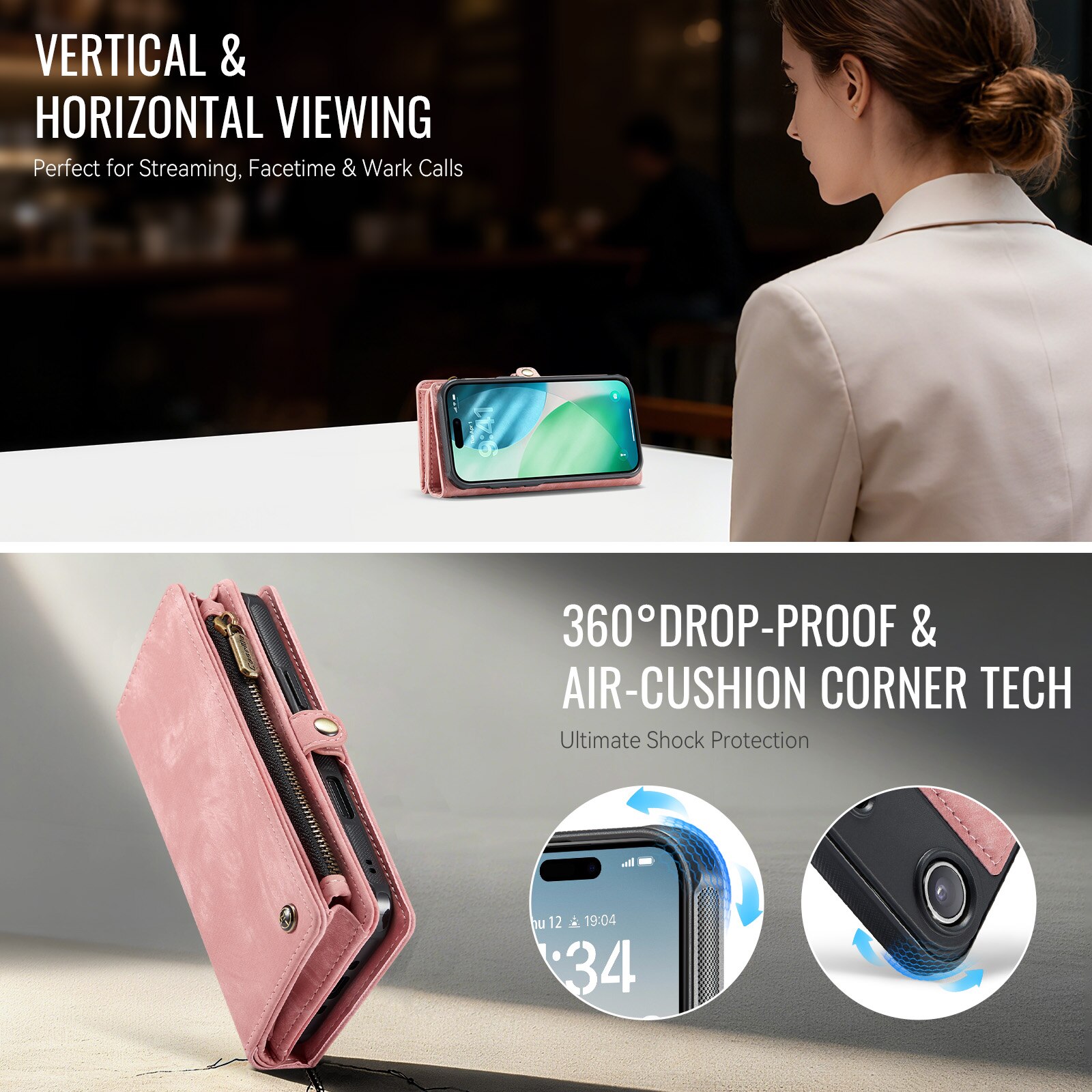 Multi-slot Hoesje iPhone Air Roze
