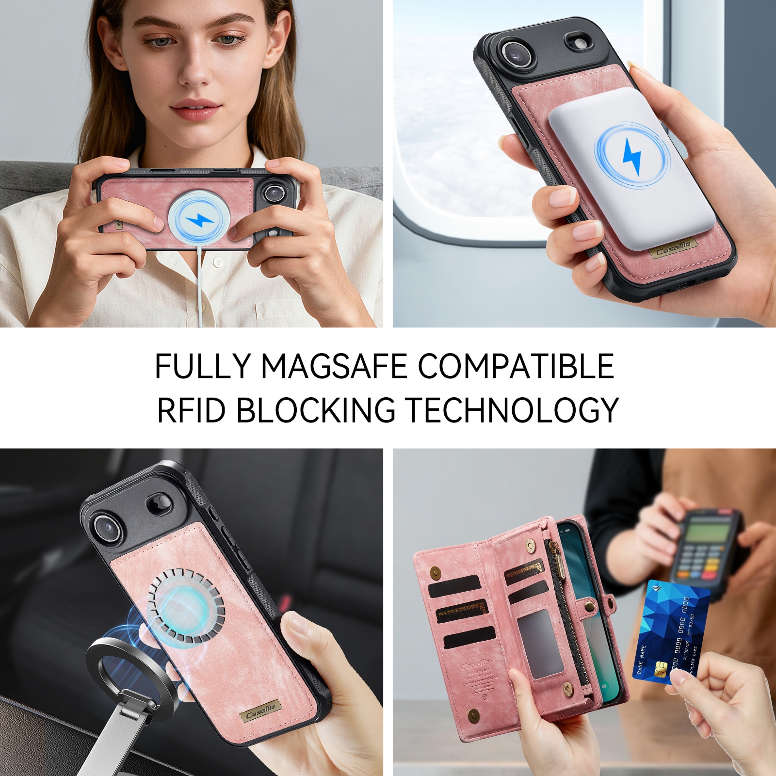 Multi-slot Hoesje iPhone Air Roze