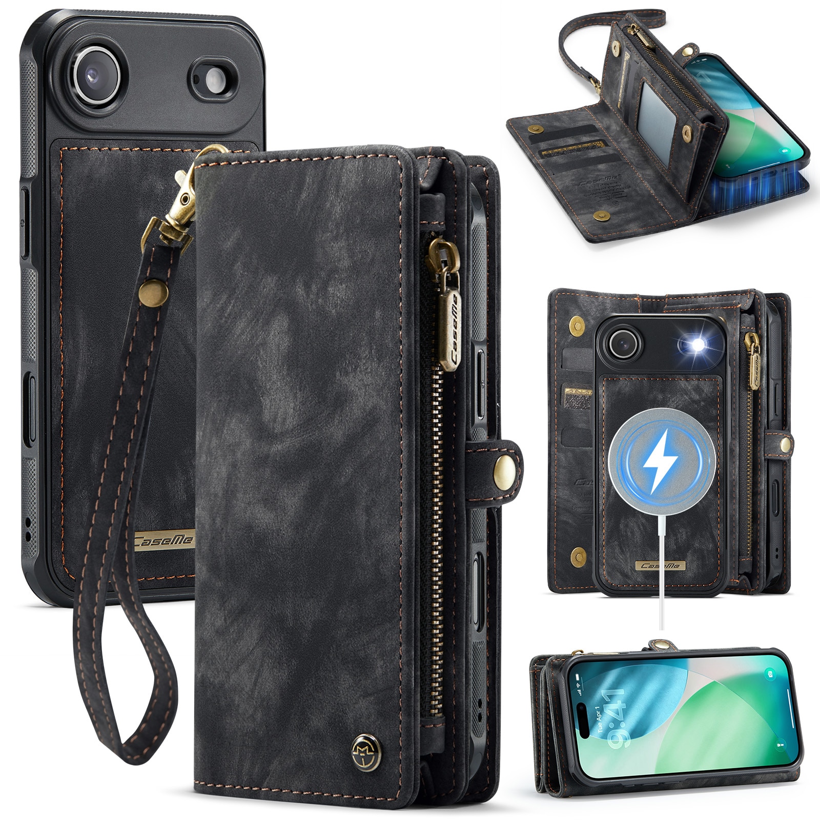Multi-slot Hoesje iPhone Air Grijs