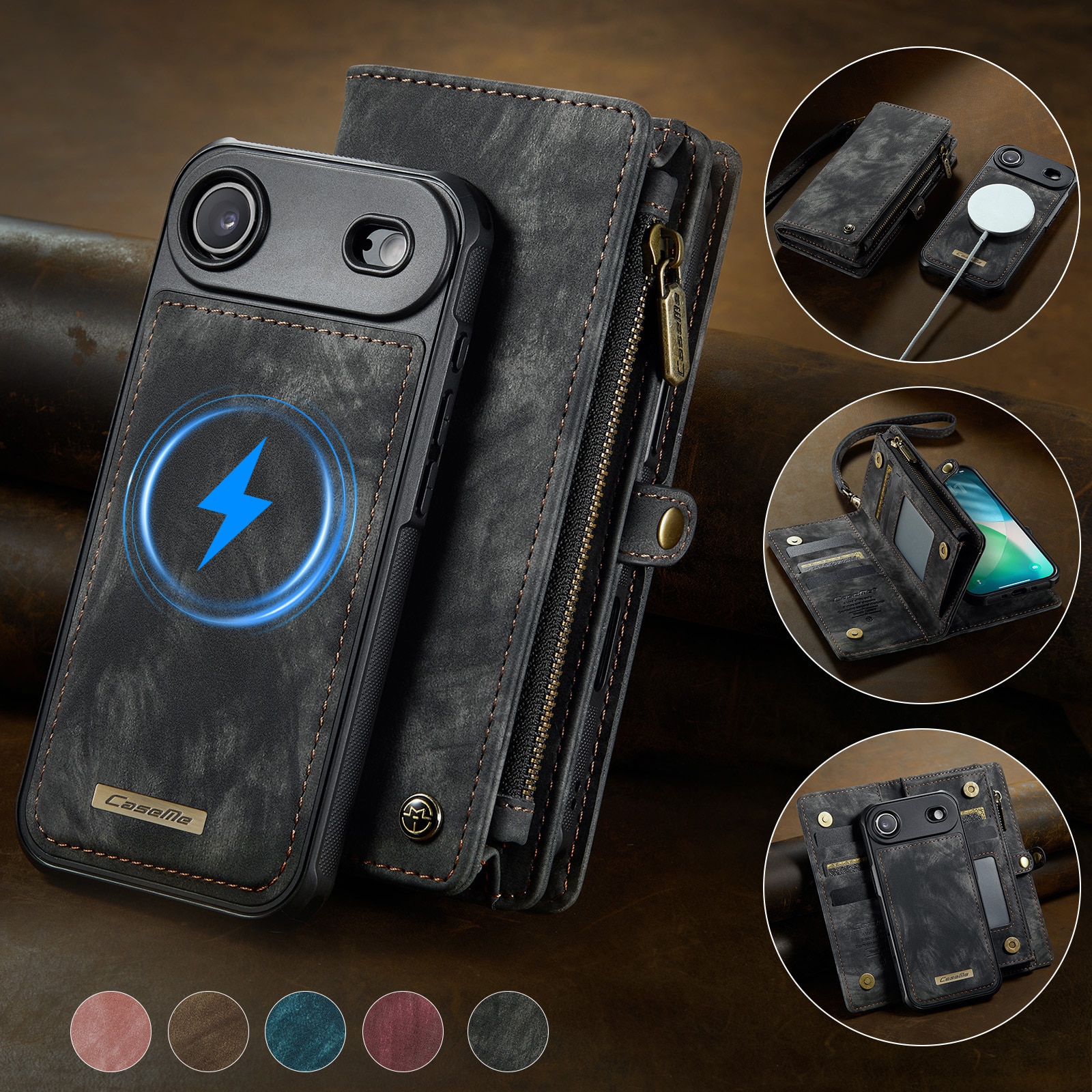 Multi-slot Hoesje iPhone Air Grijs