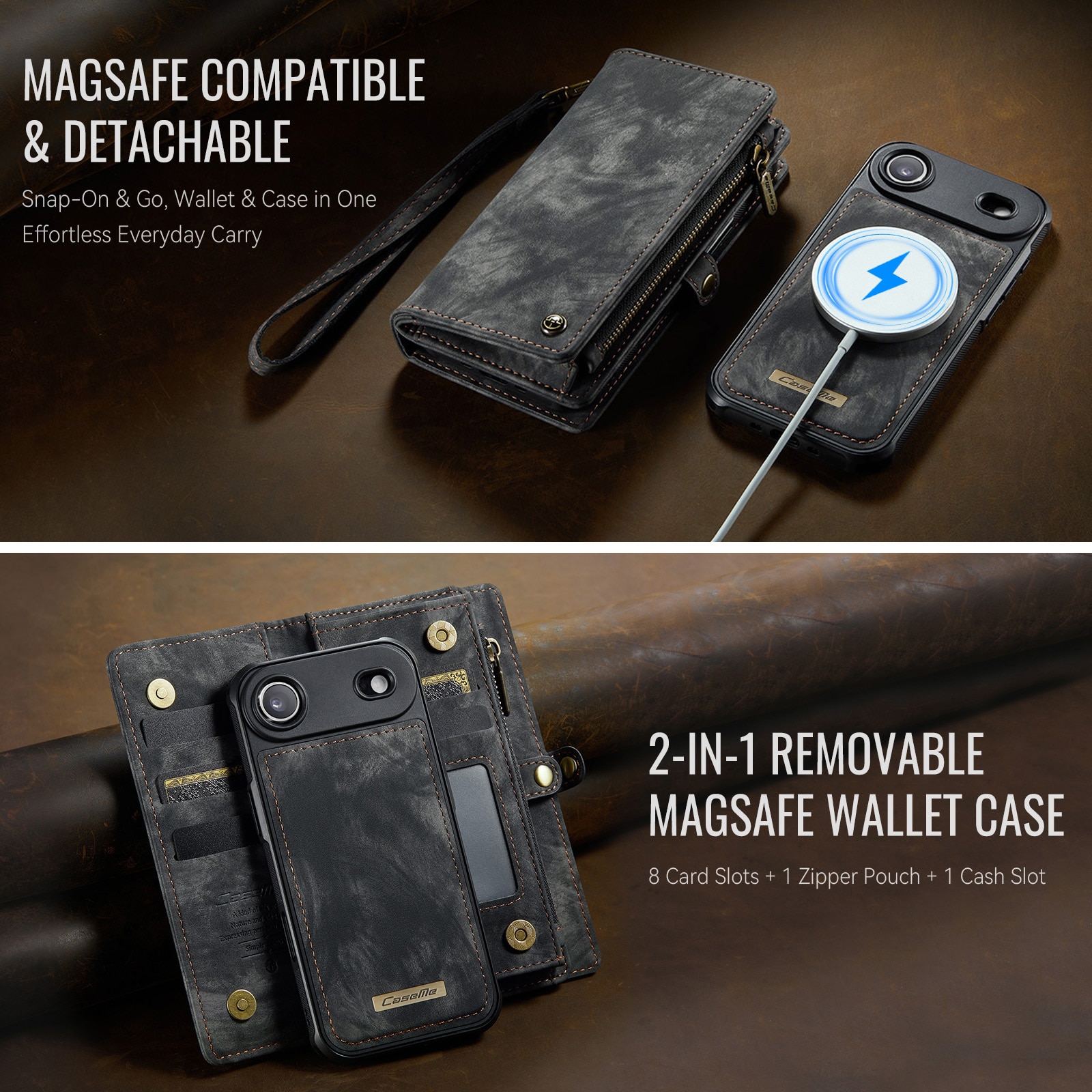 Multi-slot Hoesje iPhone Air Grijs