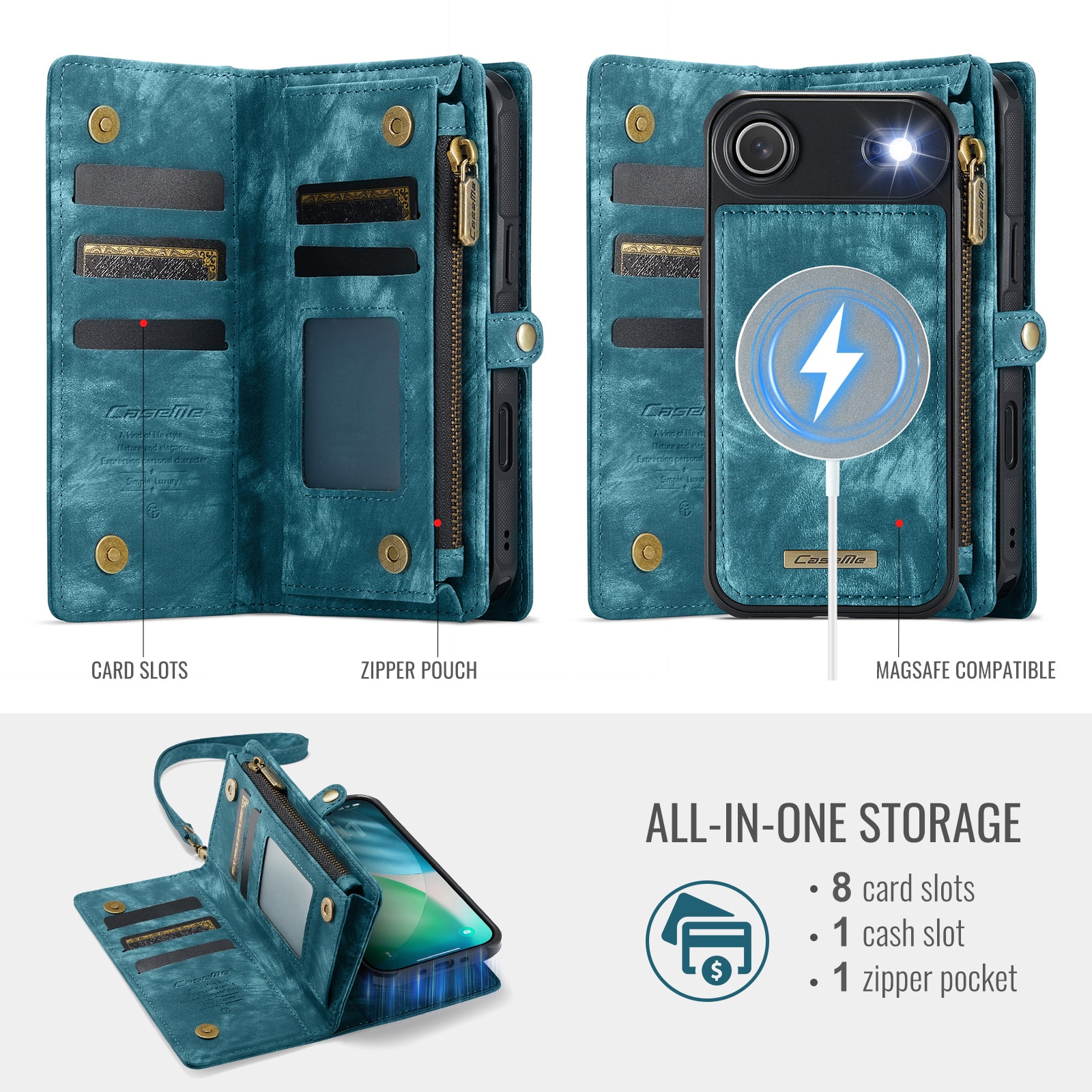 Multi-slot Hoesje iPhone Air Blauw