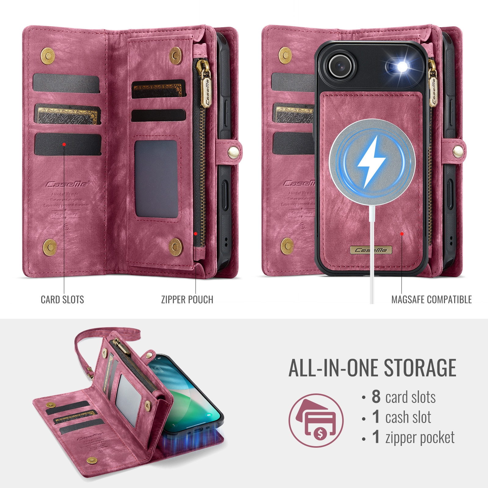 Multi-slot Hoesje iPhone Air Rood