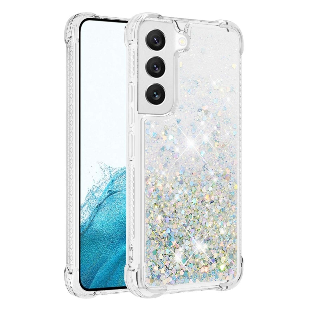Samsung Galaxy S23 Glitter Powder TPU Hoesje zilver