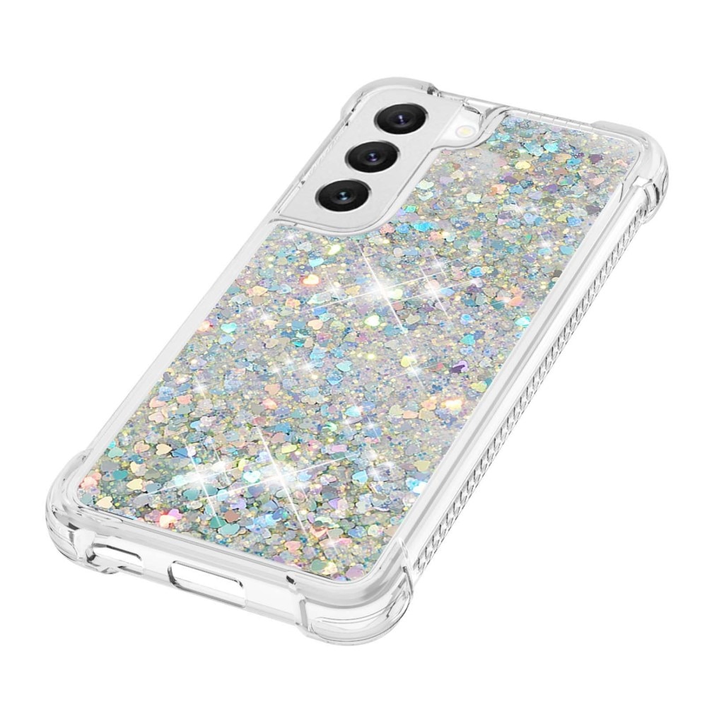Samsung Galaxy S23 Glitter Powder TPU Hoesje zilver