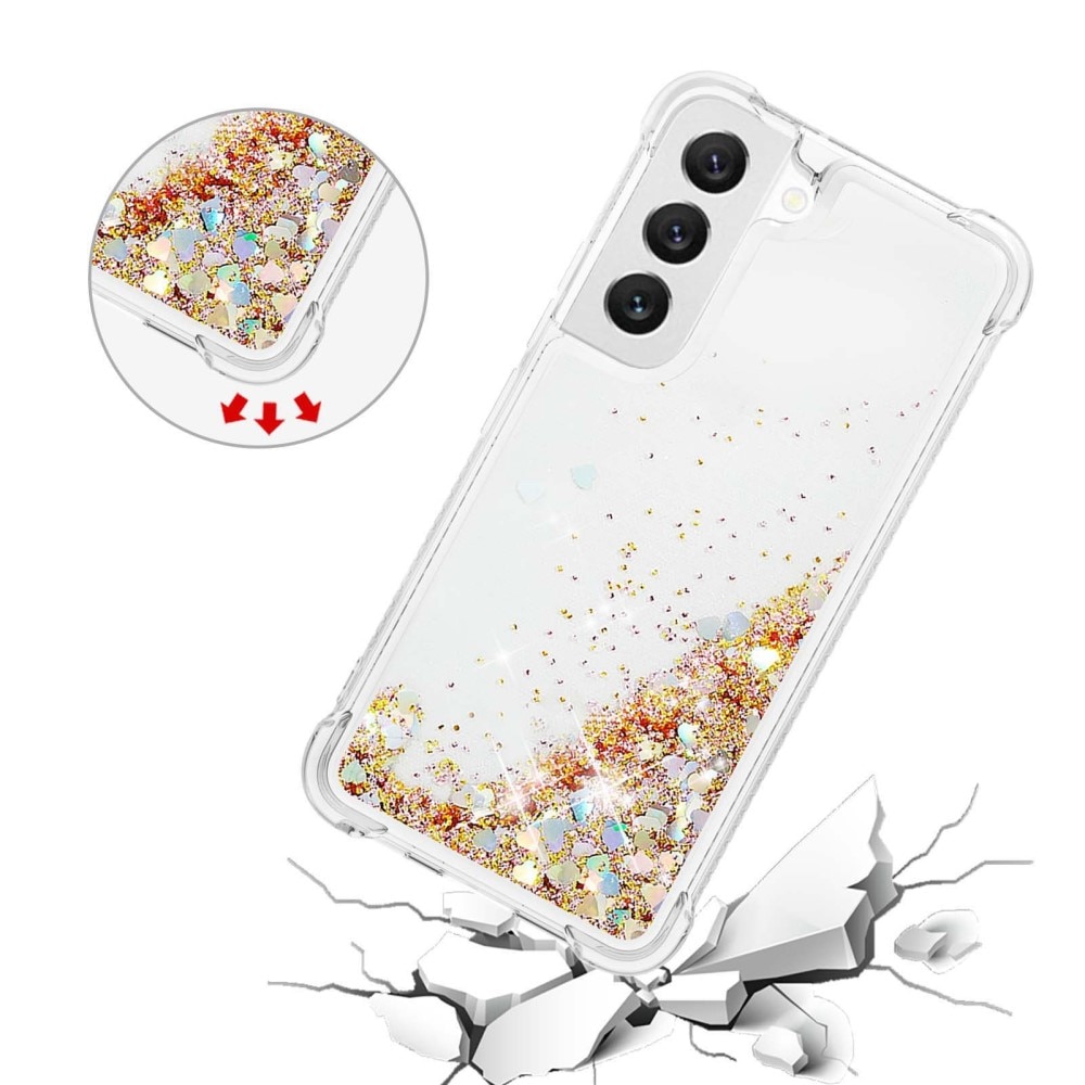 Samsung Galaxy S23 Glitter Powder TPU Hoesje goud