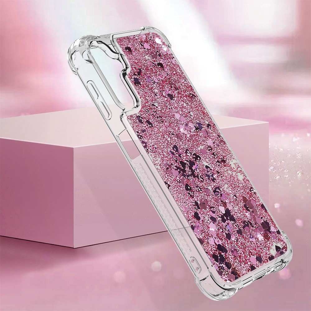Samsung Galaxy A14 Glitter Powder TPU Hoesje roze