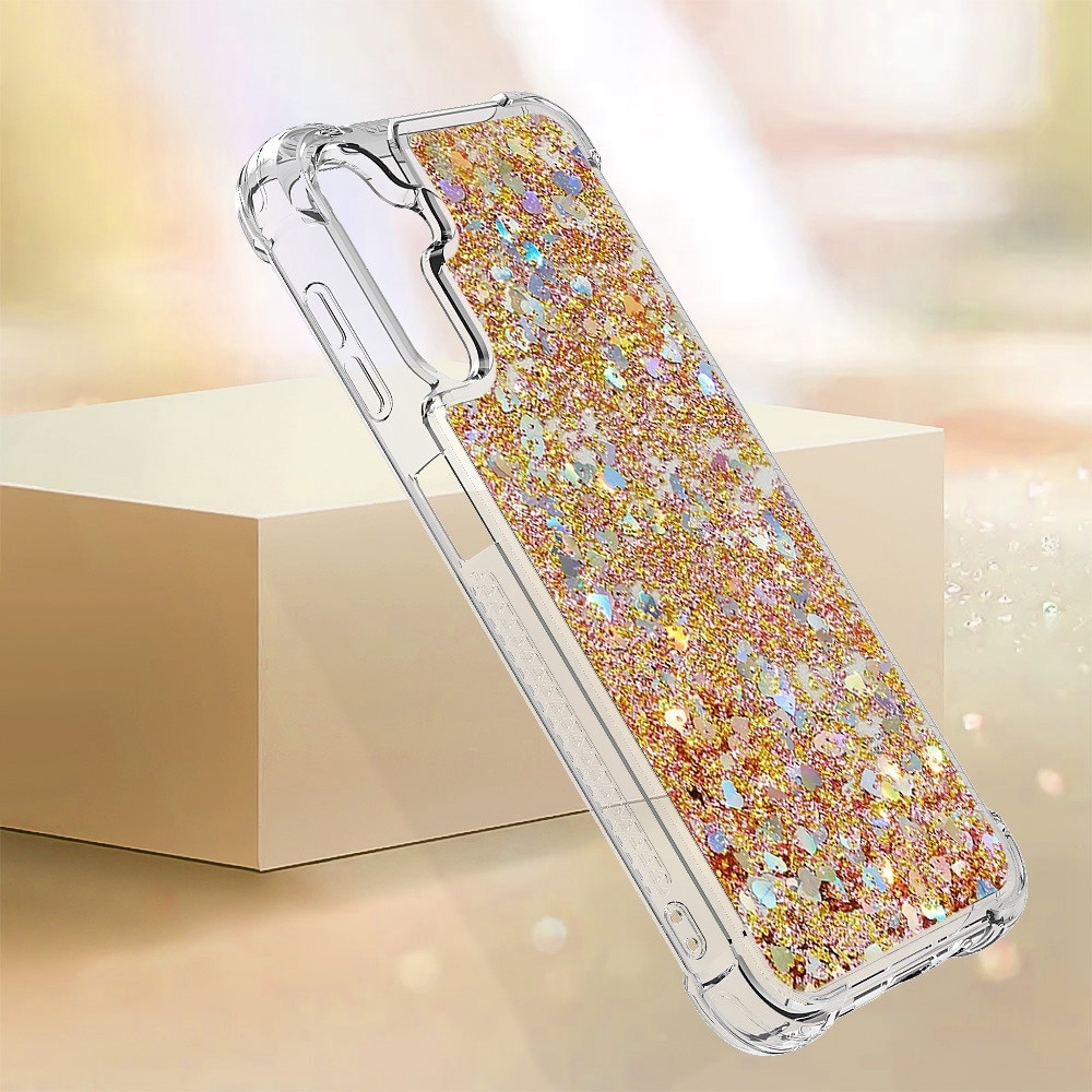 Samsung Galaxy A14 Glitter Powder TPU Hoesje goud