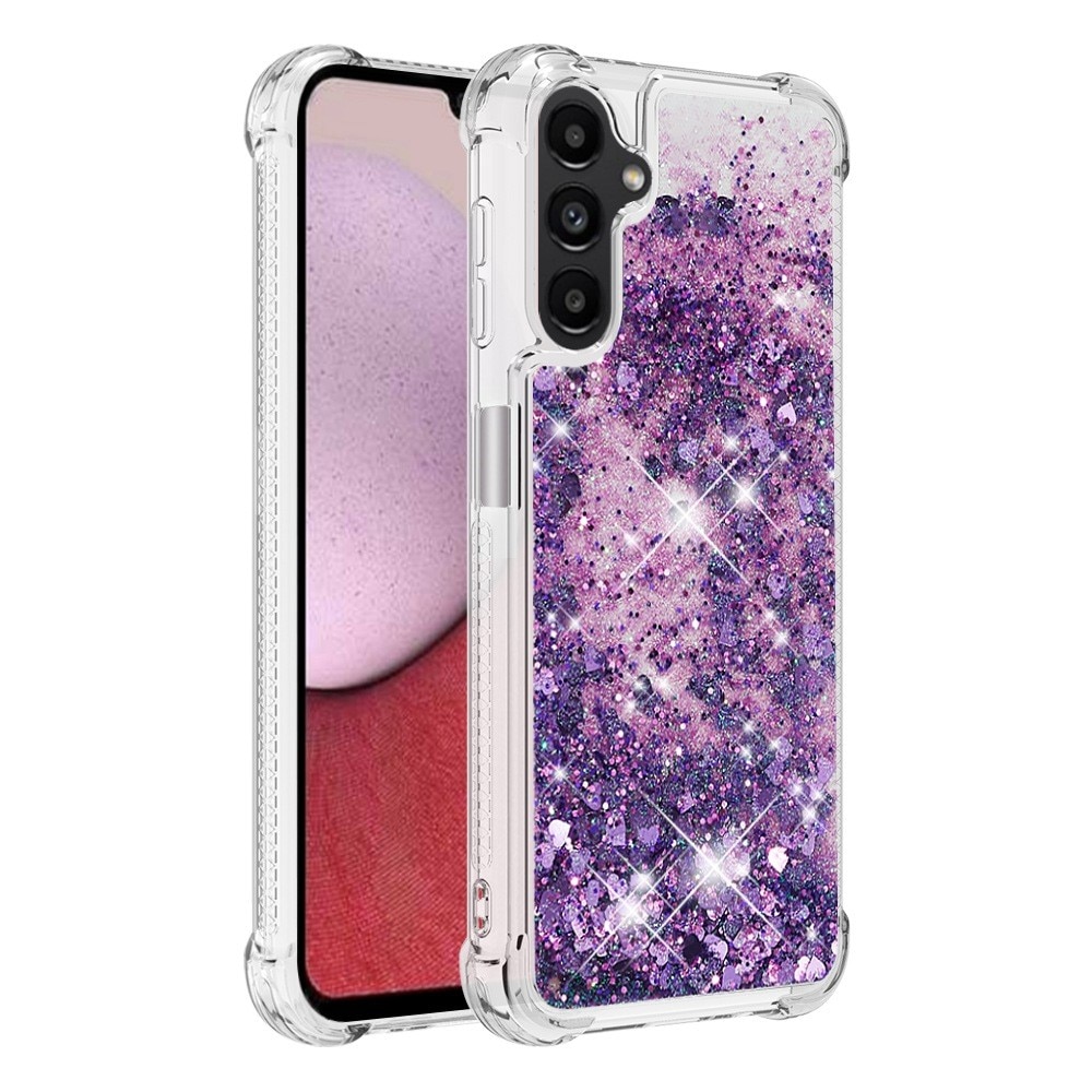 Samsung Galaxy A14 Glitter Powder TPU Hoesje Paars