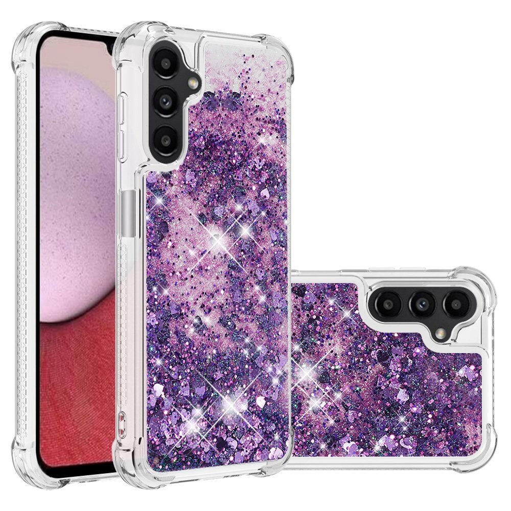 Samsung Galaxy A14 Glitter Powder TPU Hoesje Paars