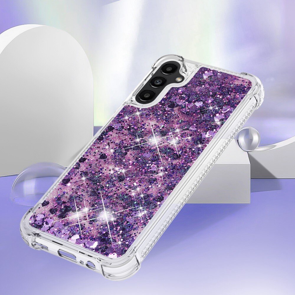 Samsung Galaxy A14 Glitter Powder TPU Hoesje Paars