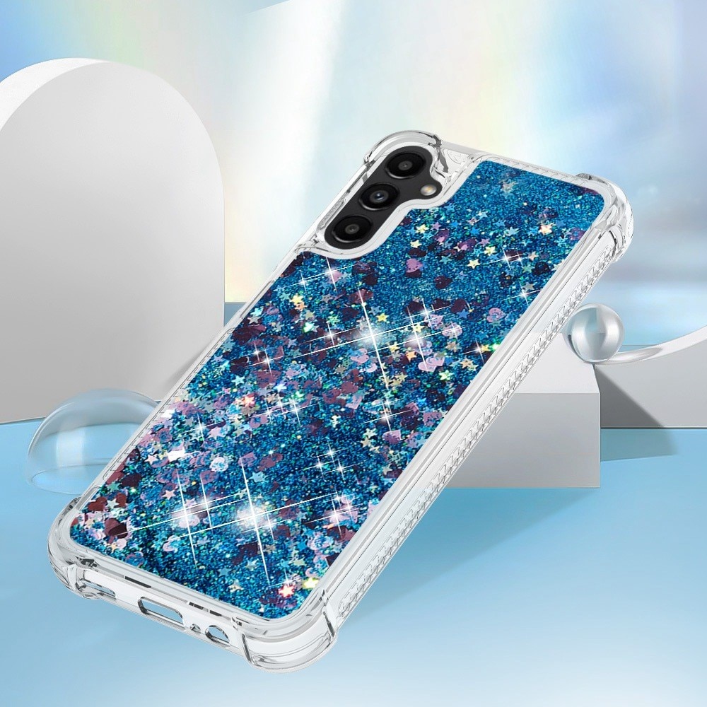 Samsung Galaxy A14 Glitter Powder TPU Hoesje blauw