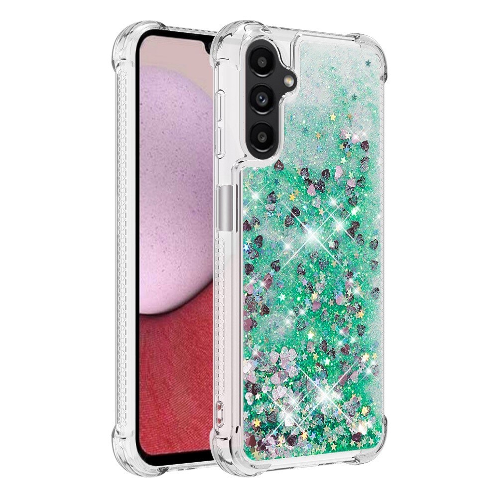 Samsung Galaxy A14 Glitter Powder TPU Hoesje groen