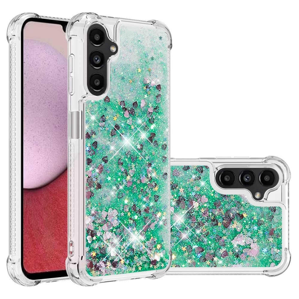 Samsung Galaxy A14 Glitter Powder TPU Hoesje groen