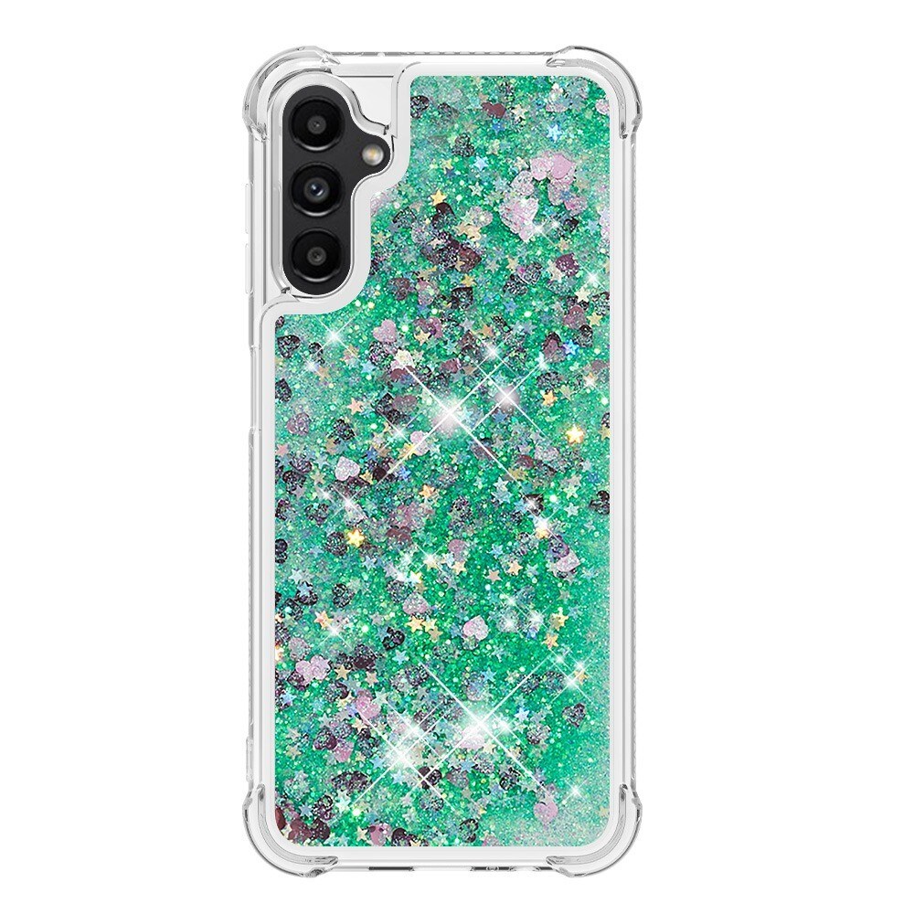 Samsung Galaxy A14 Glitter Powder TPU Hoesje groen
