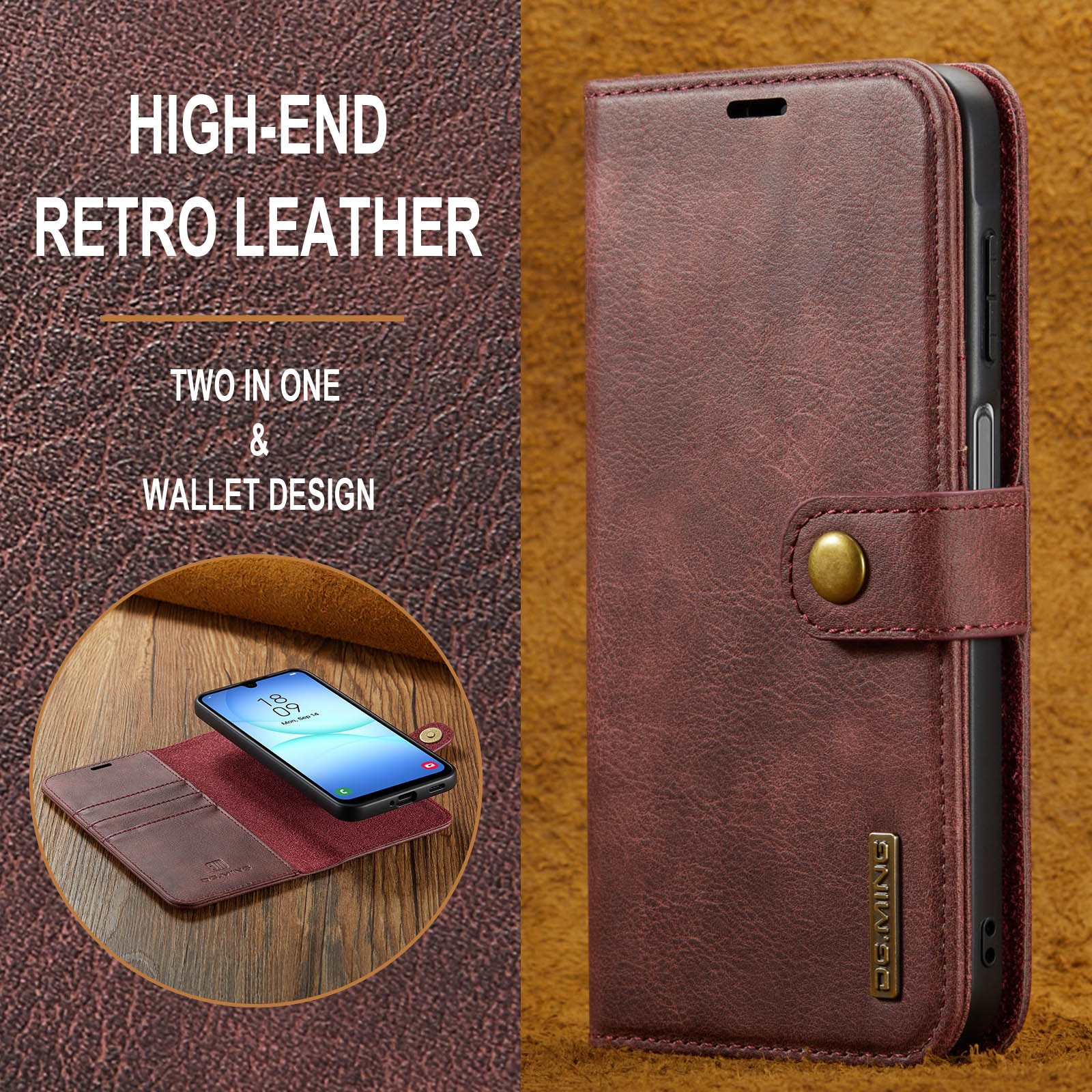 Magnet Wallet Samsung Galaxy A17 Red