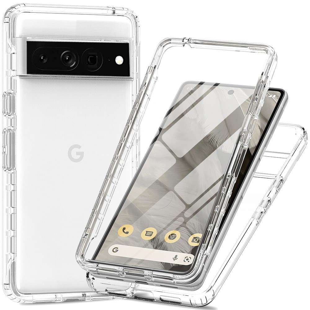 Google Pixel 7 Pro Full Protection Case transparant