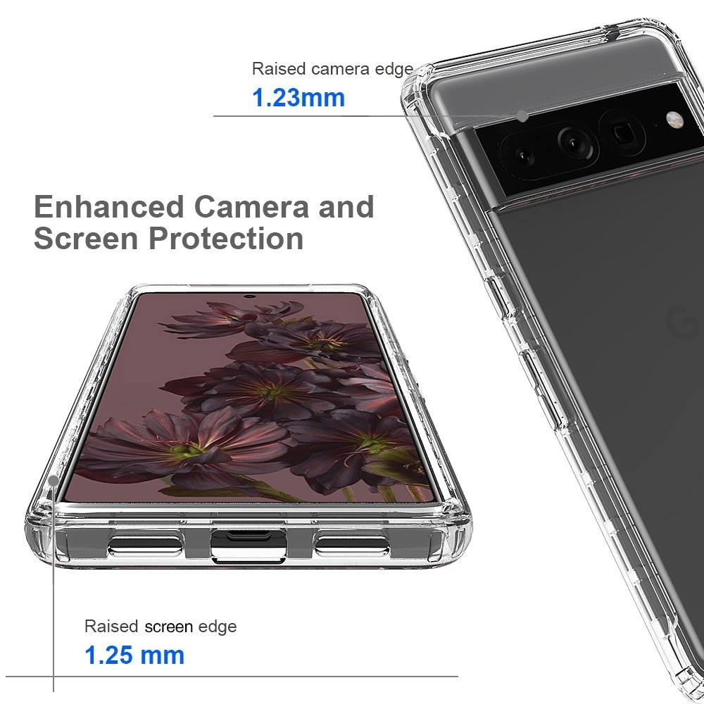 Google Pixel 7 Pro Full Protection Case transparant