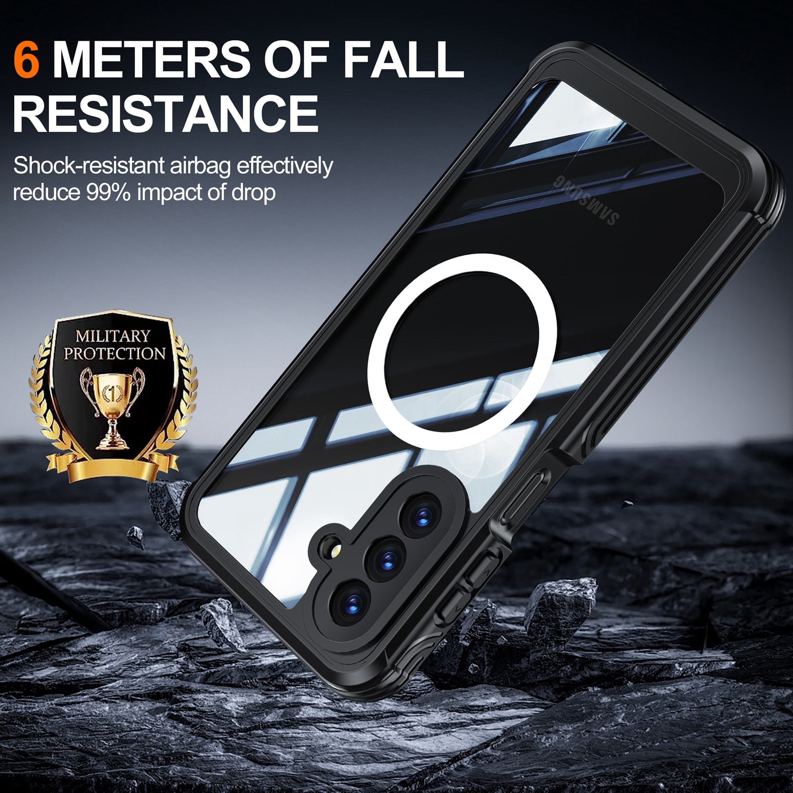 Samsung Galaxy A17 Premium Full Protection Case Zwart