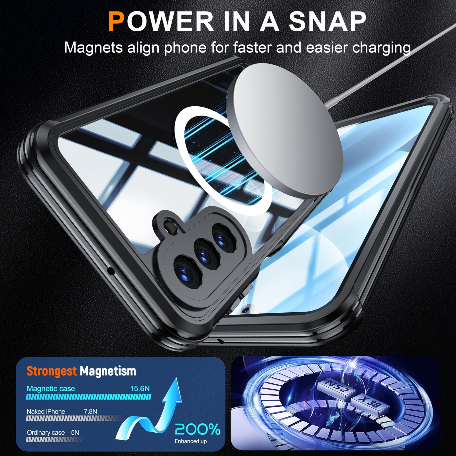 Samsung Galaxy A17 Premium Full Protection Case Zwart