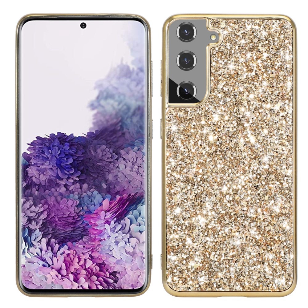 Samsung Galaxy S23 Glitterhoesje goud