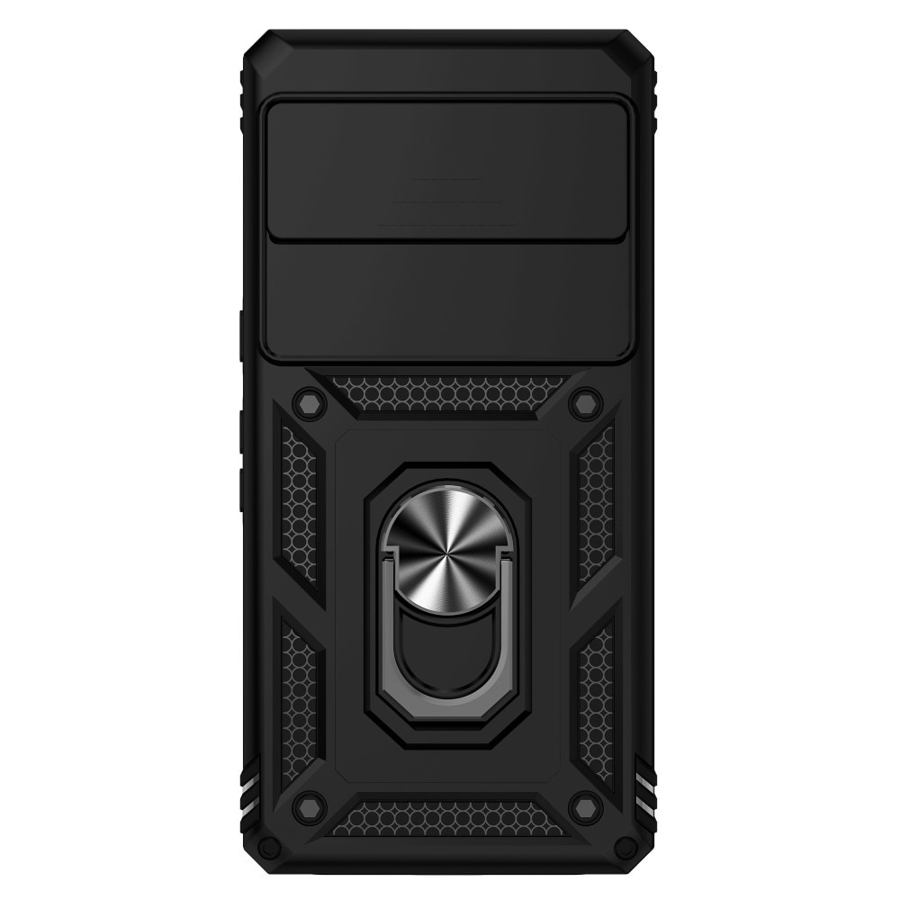 Google Pixel 7 Pro Hybridcase Ring + Camera Protector Zwart