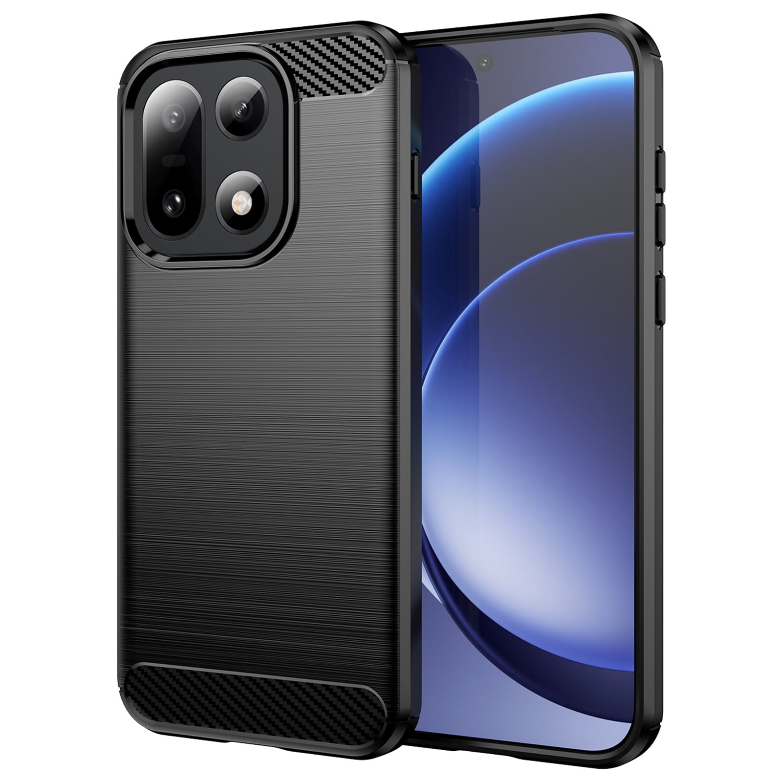 Hoesje TPU Brushed  OnePlus 15 Zwart