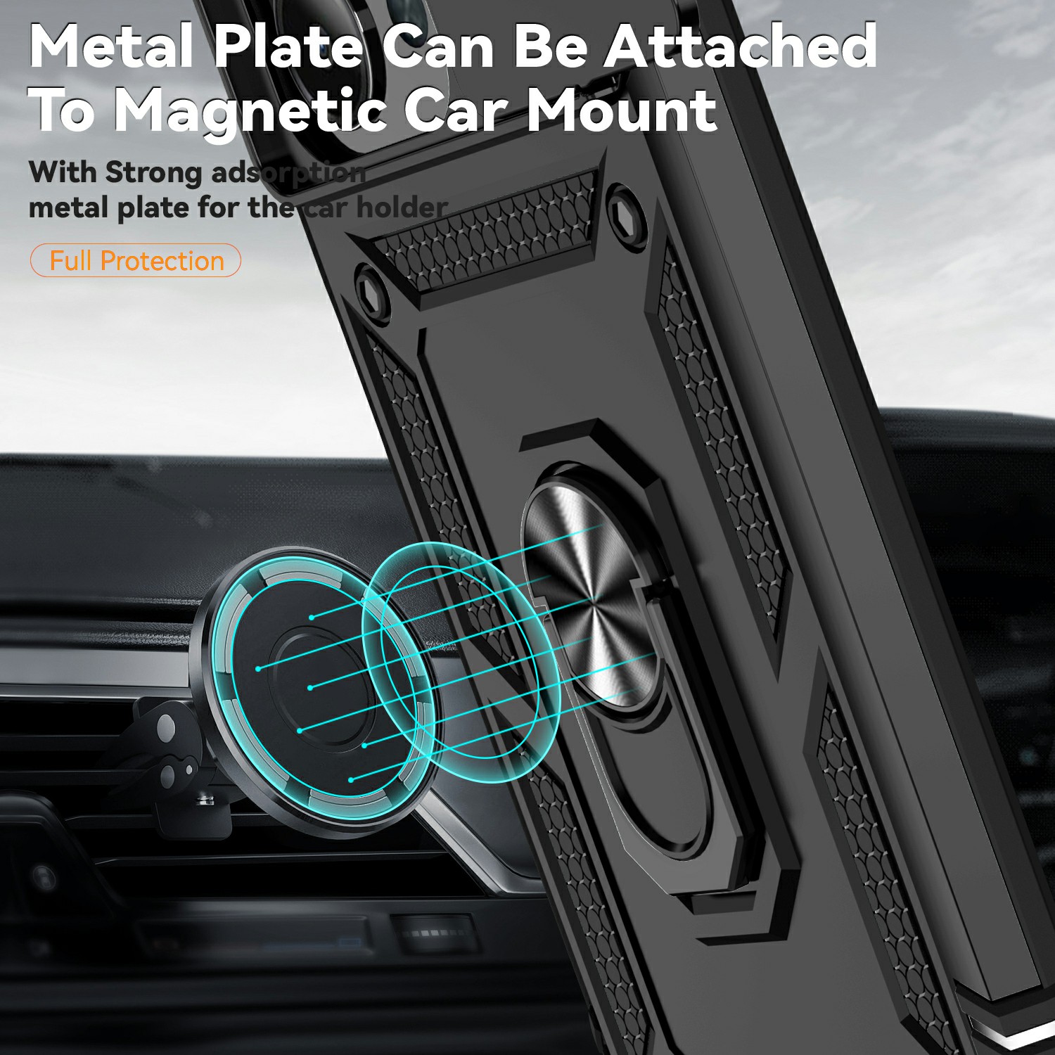 Xiaomi Redmi 15C Hybridcase Ring + Camera Protector Zwart