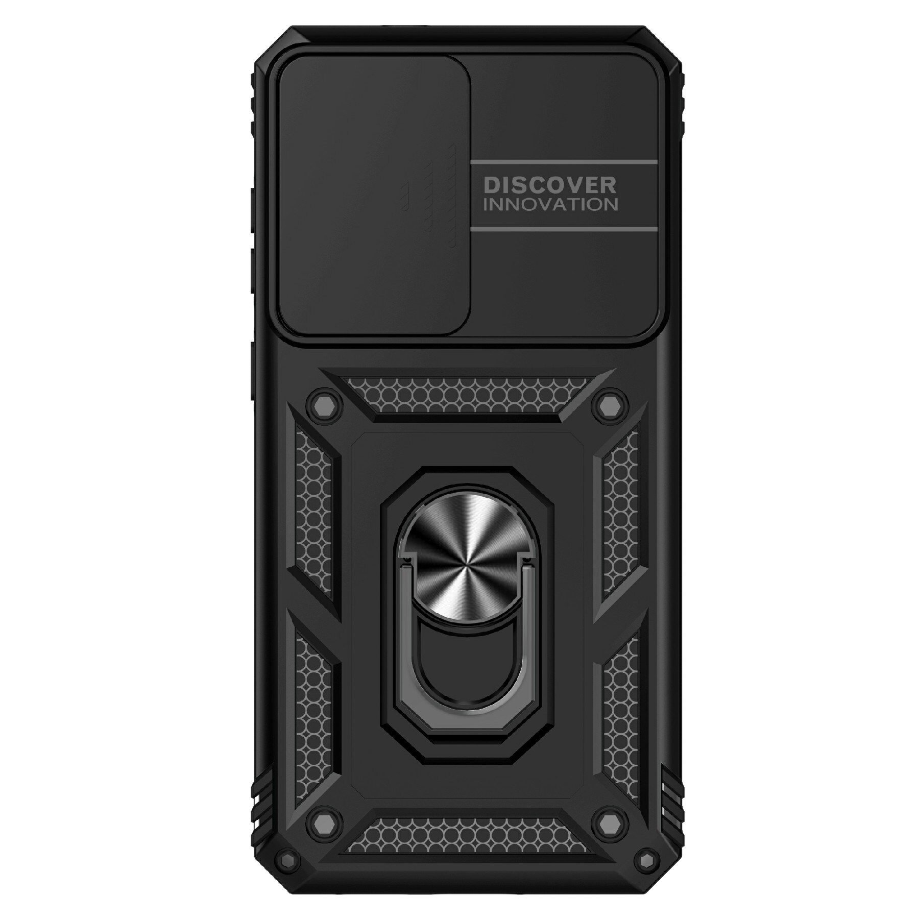 Samsung Galaxy S25 FE Hybridcase Ring + Camera Protector Zwart