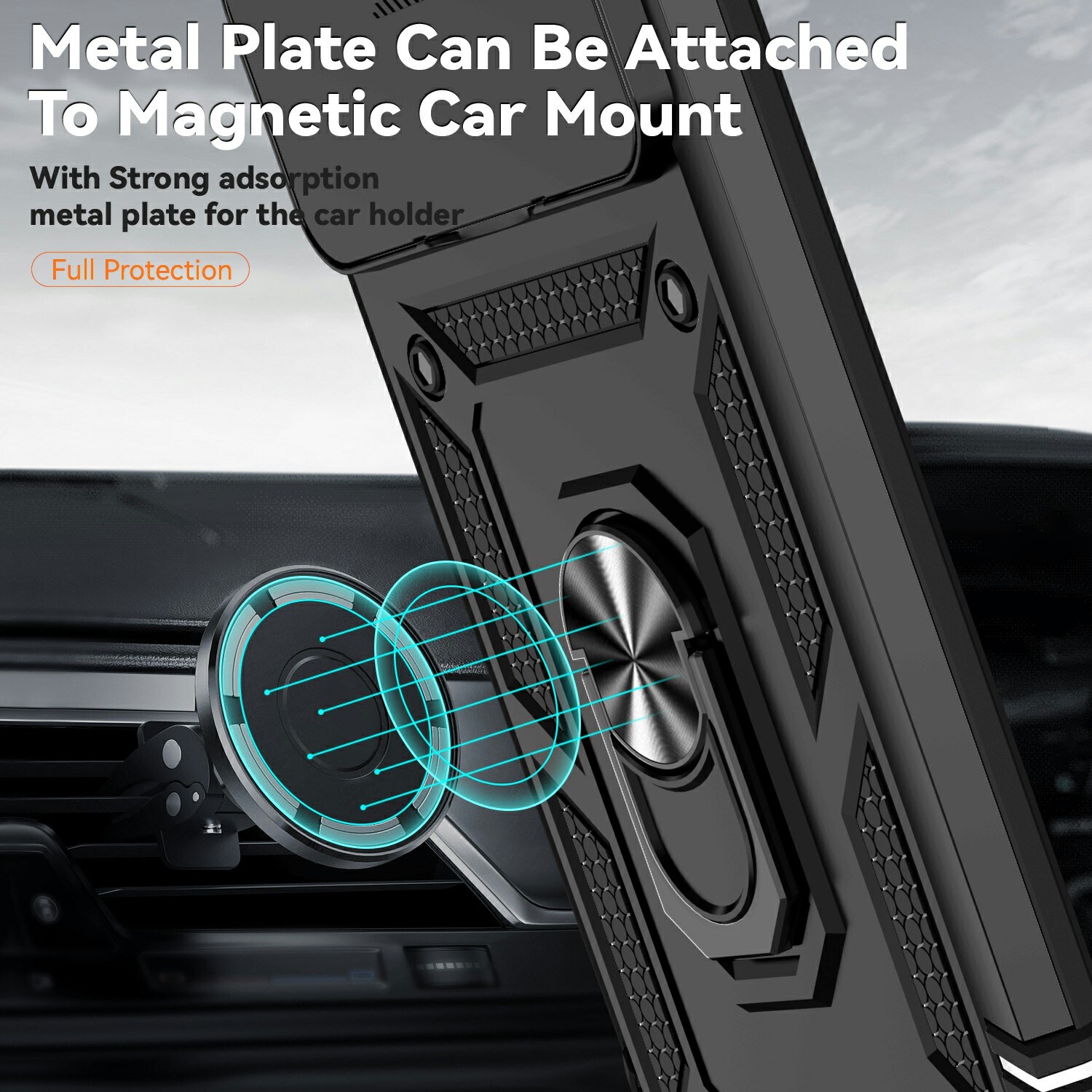 Xiaomi 15T Pro Hybridcase Ring + Camera Protector Zwart