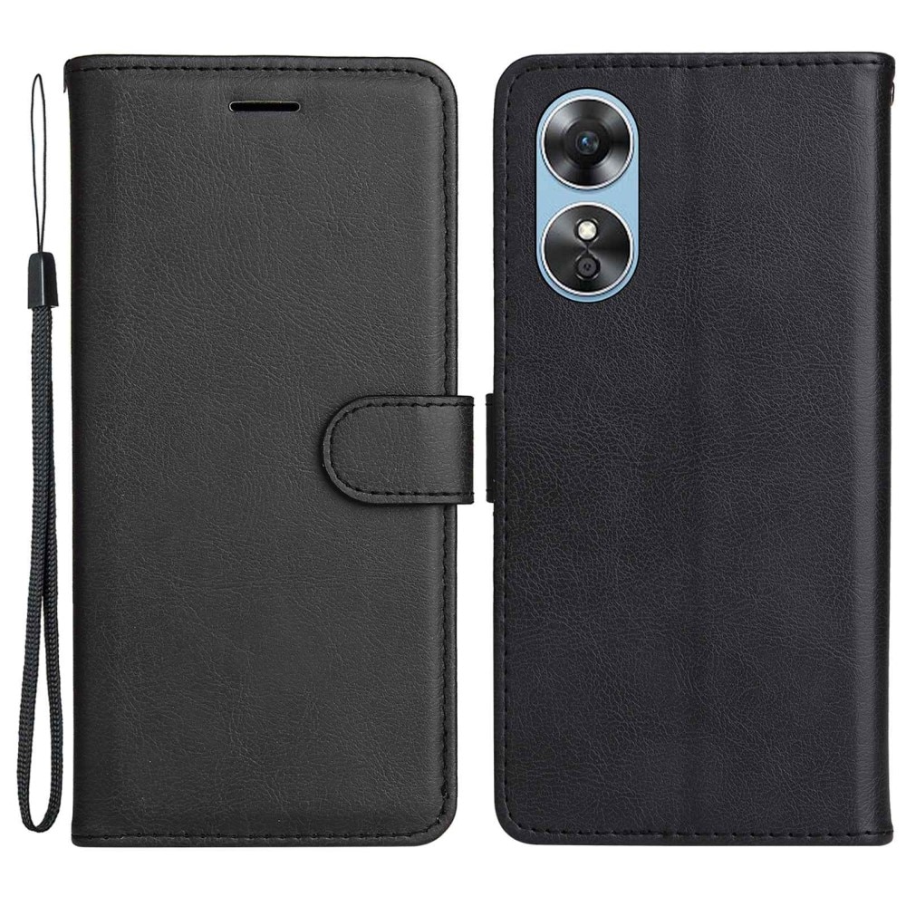 Oppo A17k Bookcover hoesje zwart