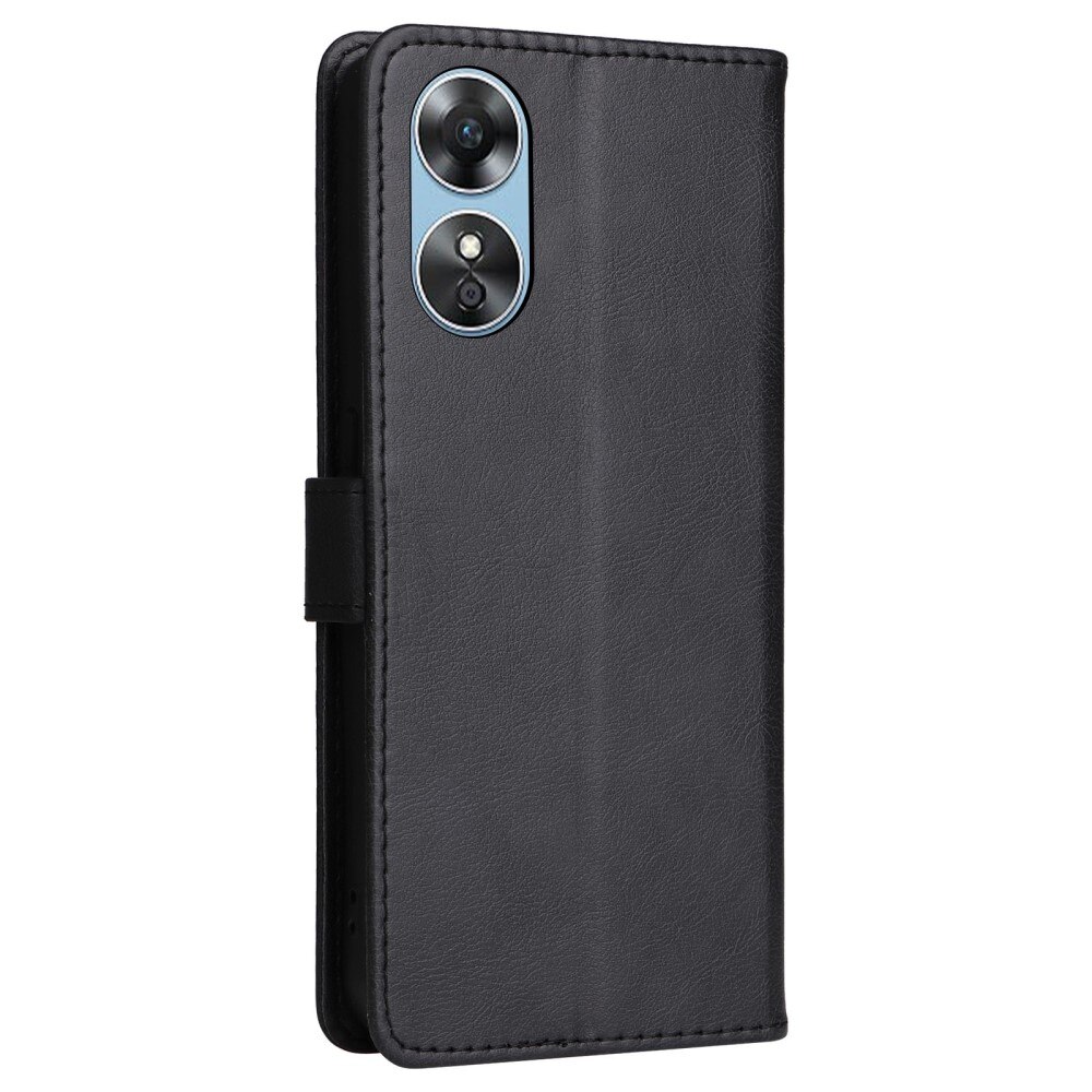 Oppo A17k Bookcover hoesje zwart