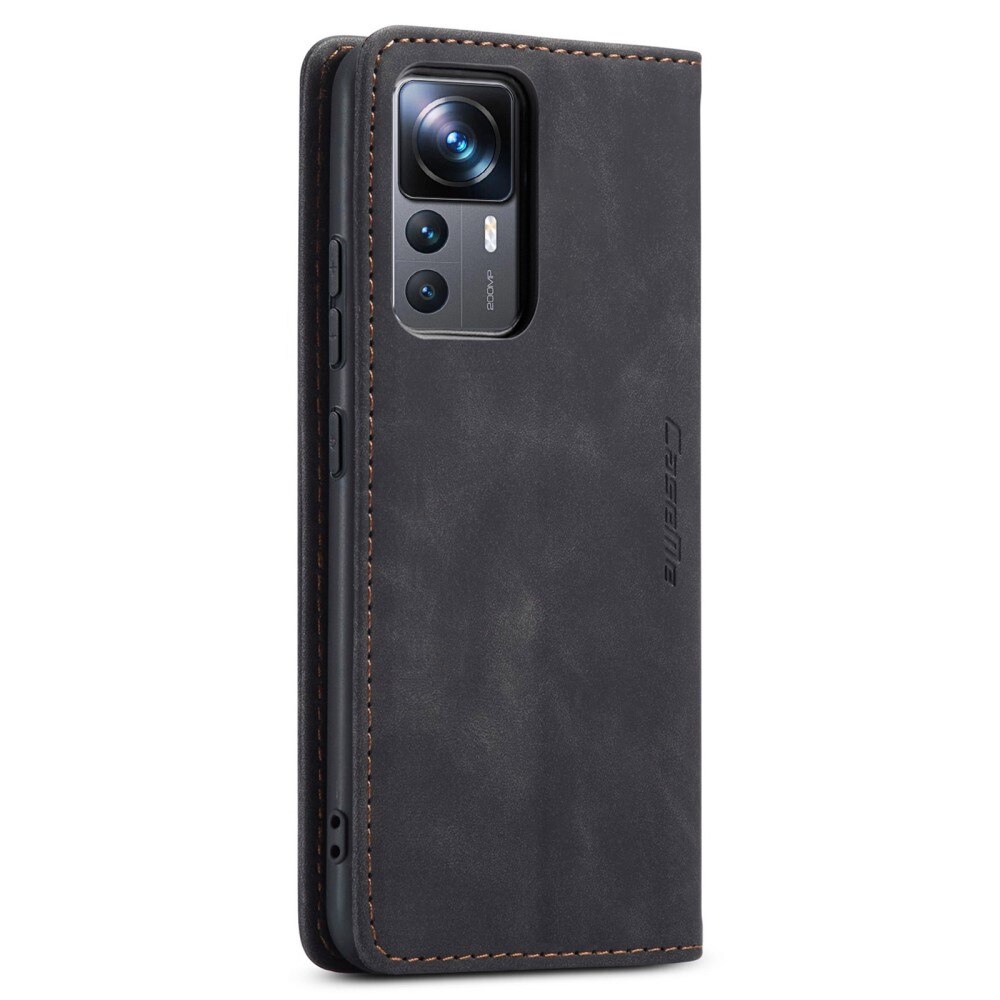 Slim Bookcover Hoesje Xiaomi 12T/12T Pro Zwart