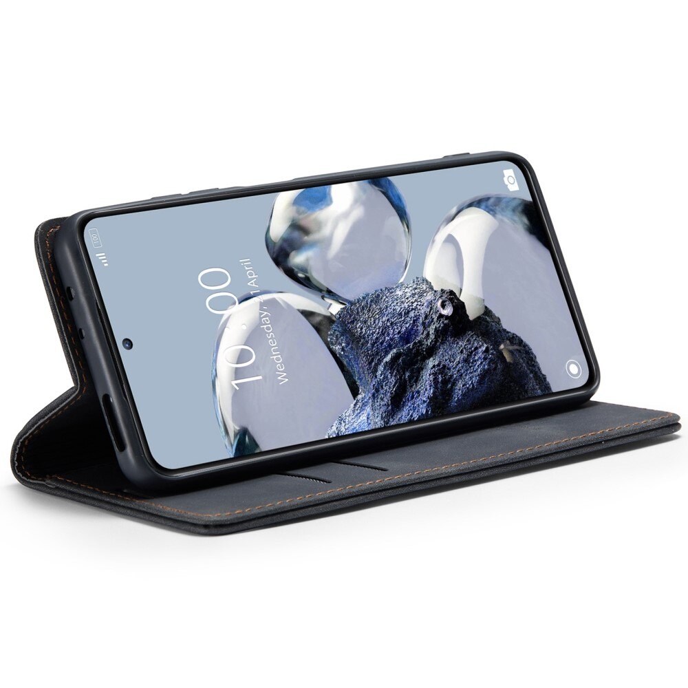 Slim Bookcover Hoesje Xiaomi 12T/12T Pro Zwart
