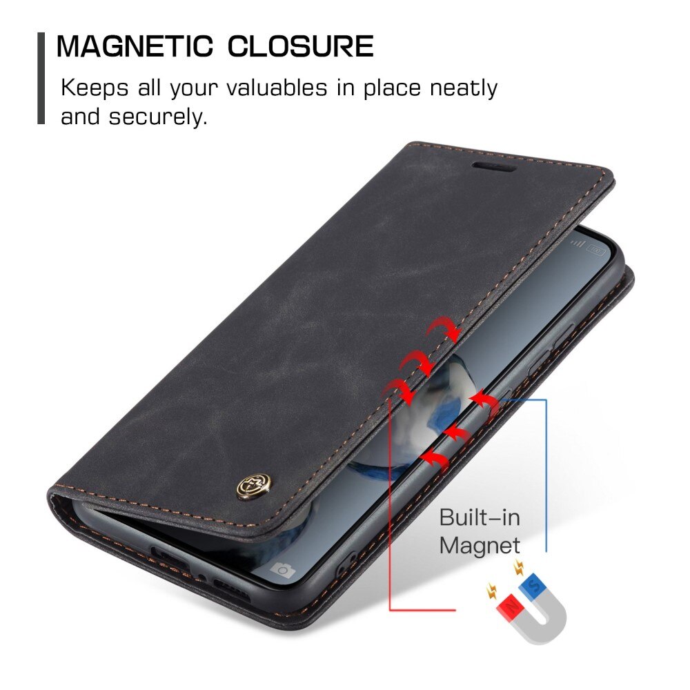 Slim Bookcover hoesje Xiaomi 12T/12T Pro zwart