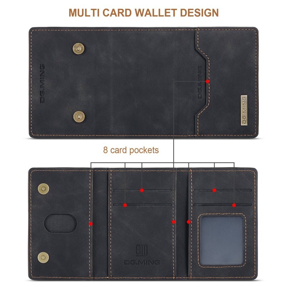 Magnetic Card Slots Case Samsung Galaxy S23 Plus Zwart