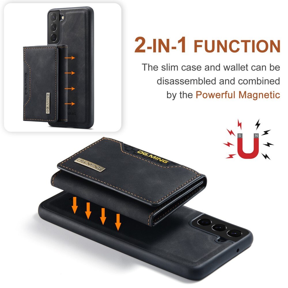 Magnetic Card Slots Case Samsung Galaxy S23 Plus Zwart