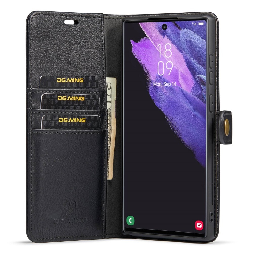 Magnet Wallet Samsung Galaxy S23 Ultra Zwart