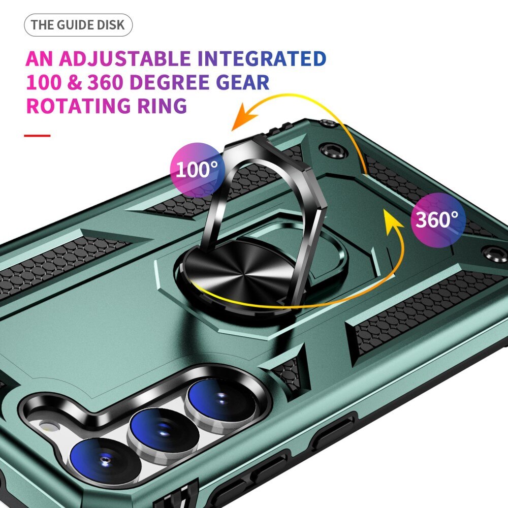 Samsung Galaxy S23 Hybridcase Tech Ring groen