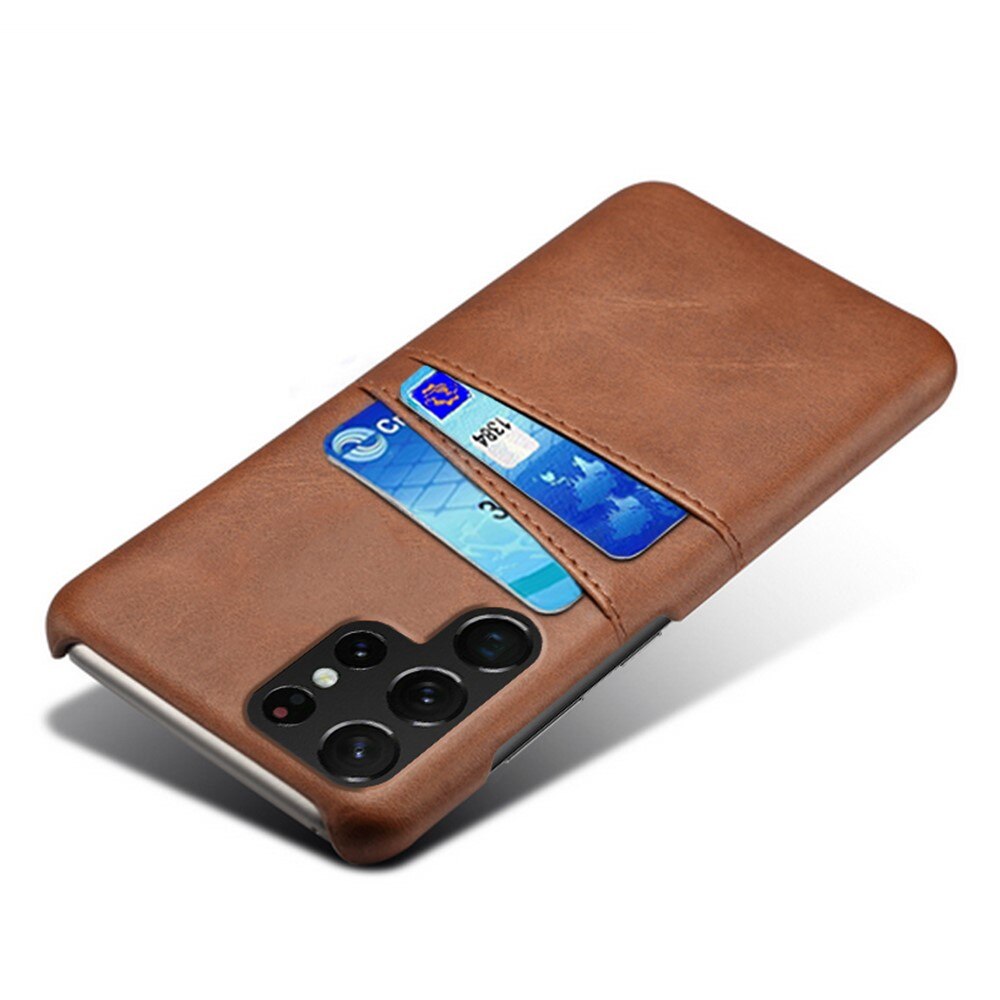 Card Slots Case Samsung Galaxy S23 Ultra bruin