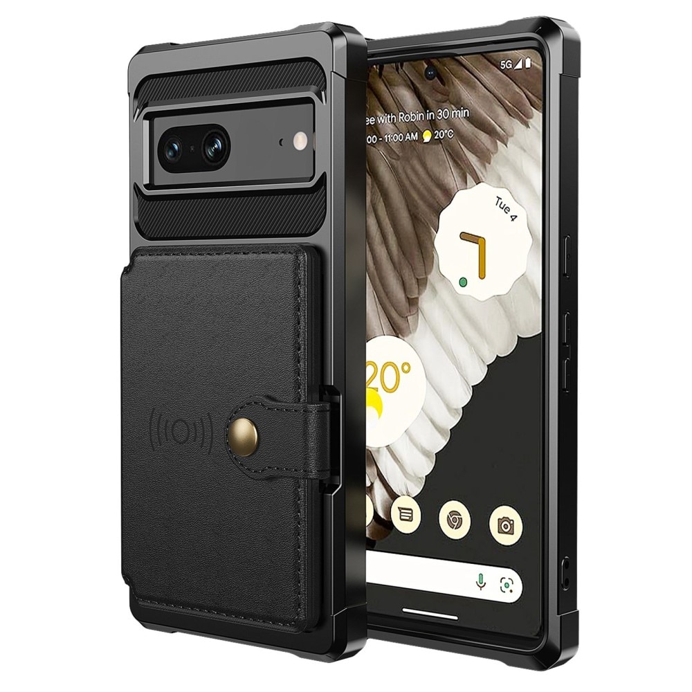 Google Pixel 7 Tough Multi-slot Case zwart