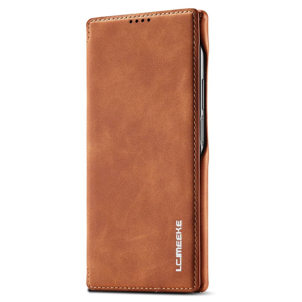 Slim Bookcover hoesje Samsung Galaxy S23 Ultra cognac