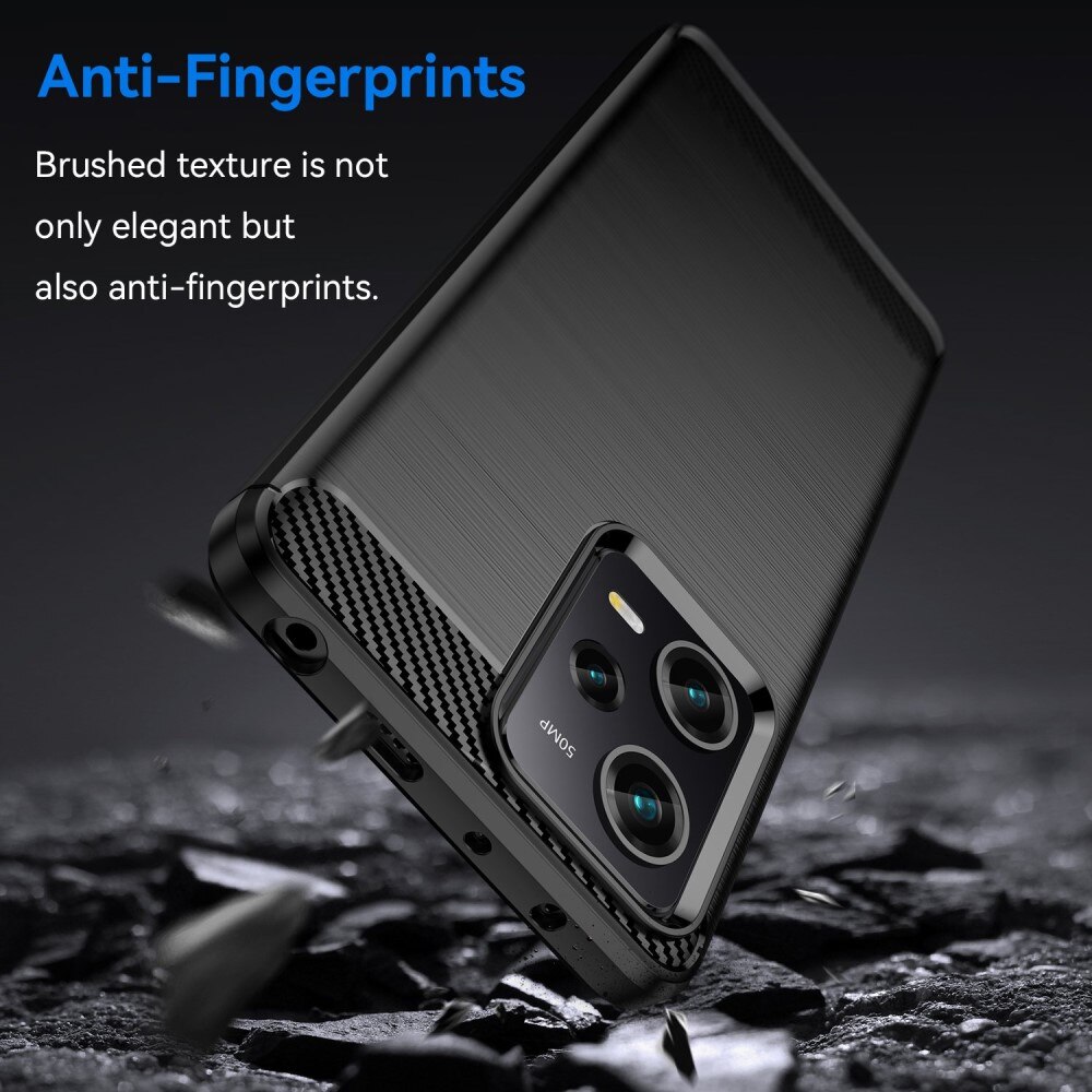Hoesje TPU Brushed Xiaomi Redmi Note 12 Pro Zwart