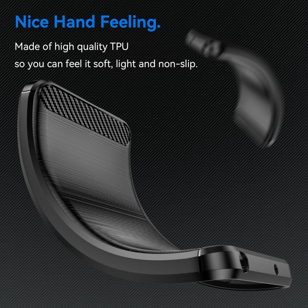 Hoesje TPU Brushed Xiaomi Redmi Note 12 Pro Zwart
