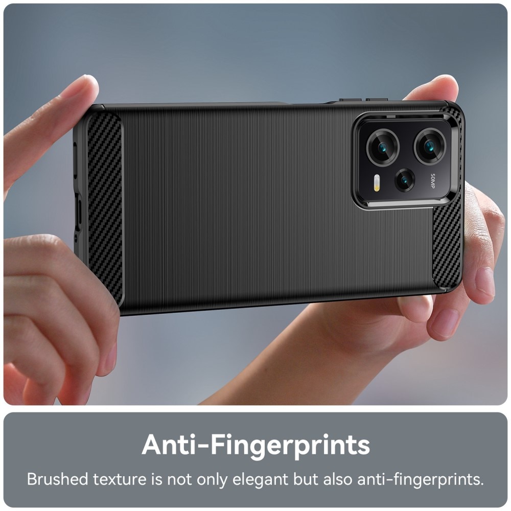 Hoesje TPU Brushed Xiaomi Redmi Note 12 Pro Zwart