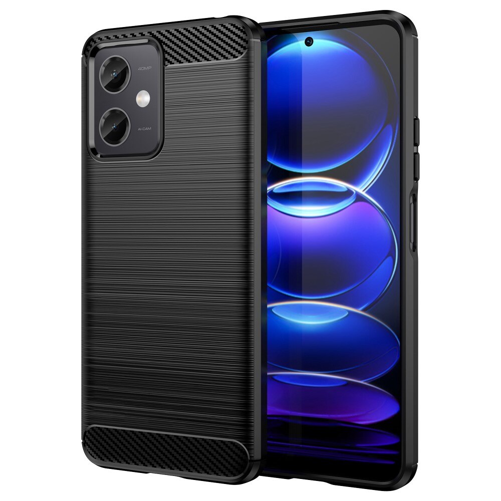 Hoesje TPU Brushed Xiaomi Redmi Note 12 Zwart