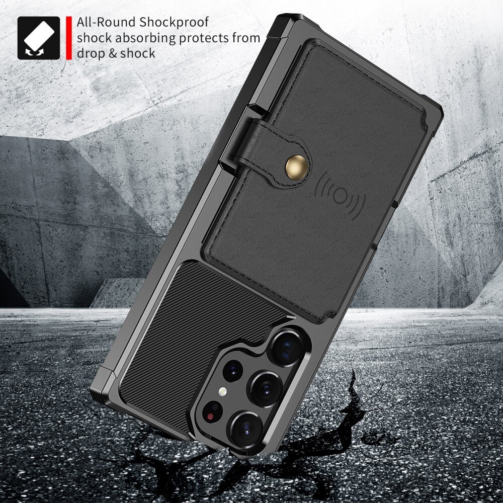 Samsung Galaxy S23 Ultra Tough Multi-slot Case zwart